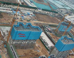 周口萬科房地產(chǎn)樓盤借助開寧4K高清慢直播攝像機直播建造過程