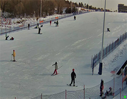 吉林電視臺通過開寧慢直播球機(jī)進(jìn)行滑雪景點(diǎn)慢直播